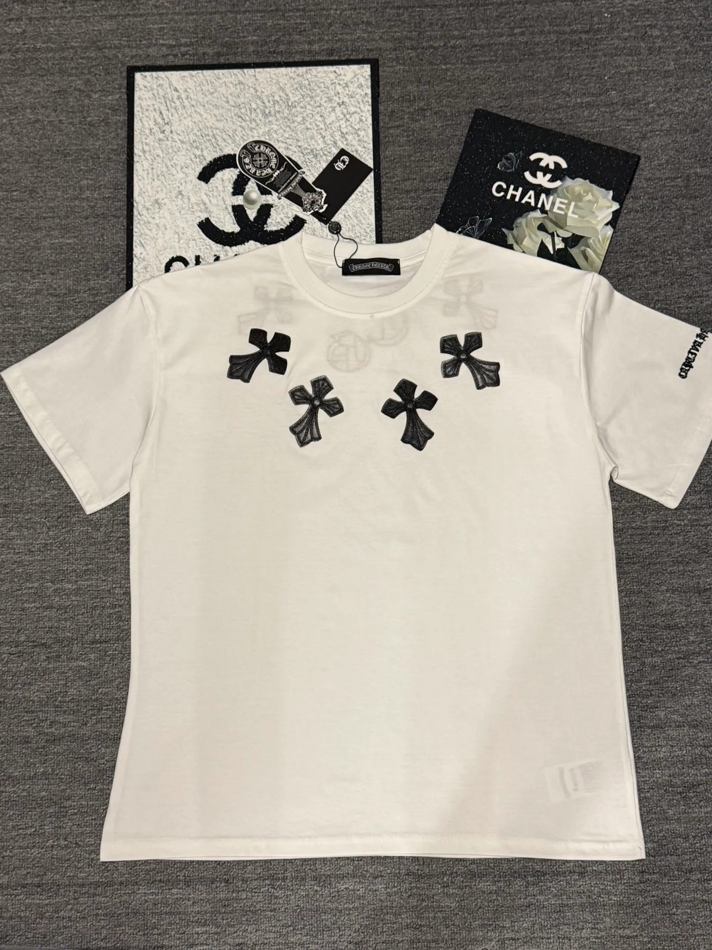 80 Chrome Hearts 100% 32 1X 1 ➕ ：Black Black Size：S M L XL